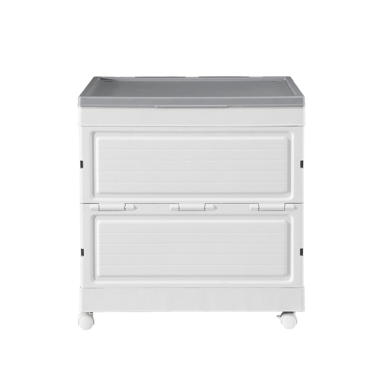 Gardeon Folding Outdoor Storage Box with Wheels, 159 L