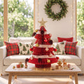 Jingle Jollys Folding Christmas Tree 47CM Xmas Table Decorations Red