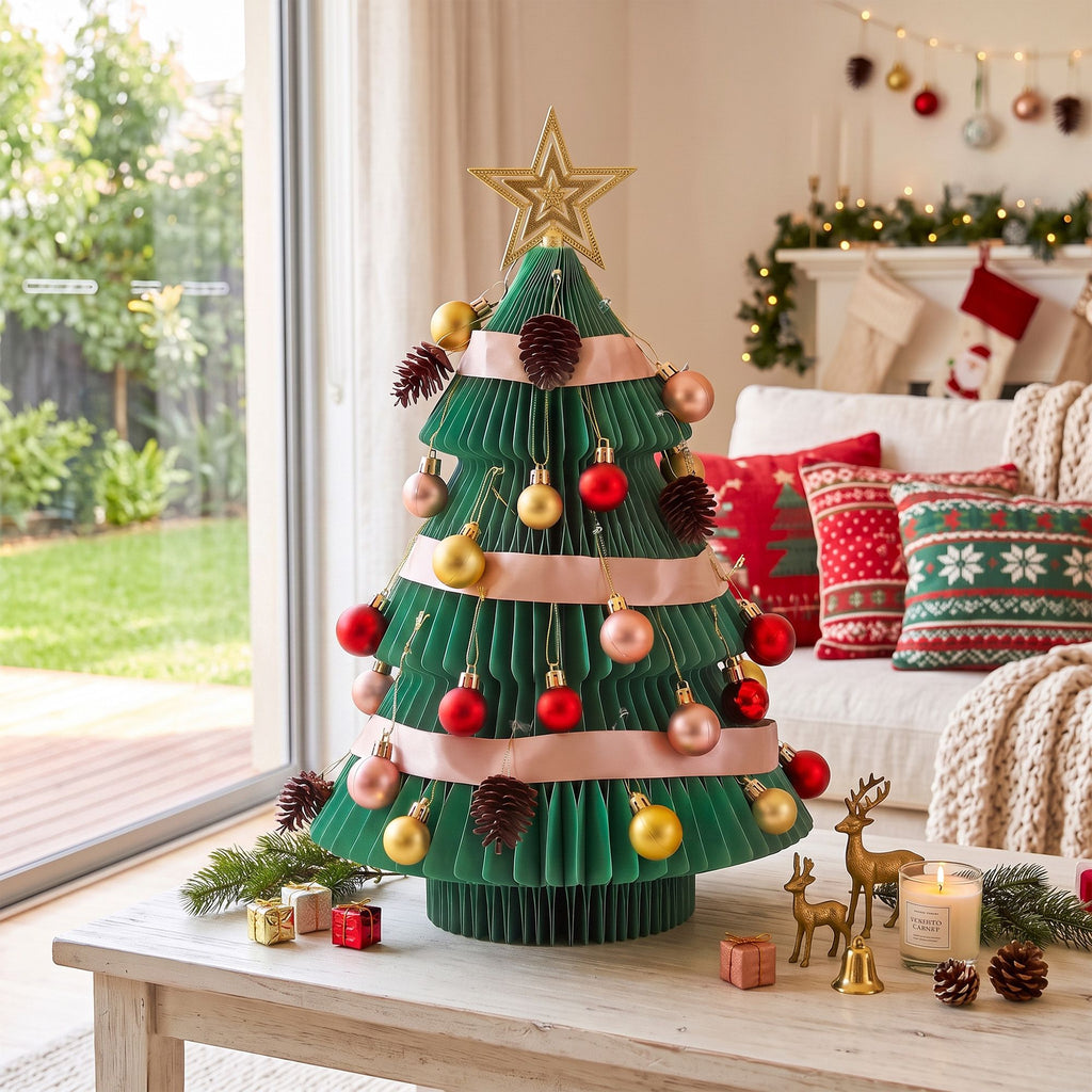 Jingle Jollys 61cm Tabletop Christmas Tree Decorations Easy Setup Foldable