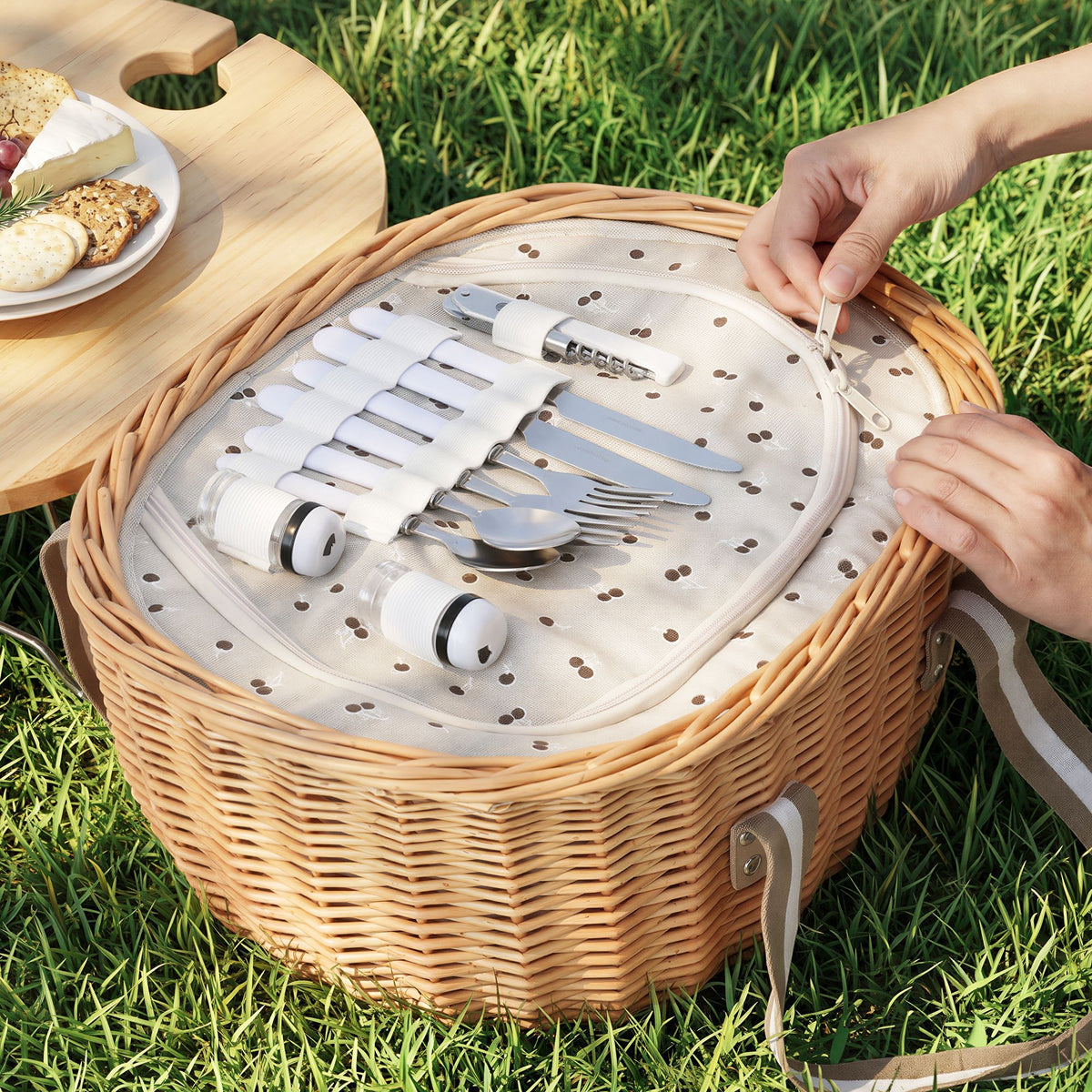 Alfresco 2 Person Insulated Picnic Basket Set