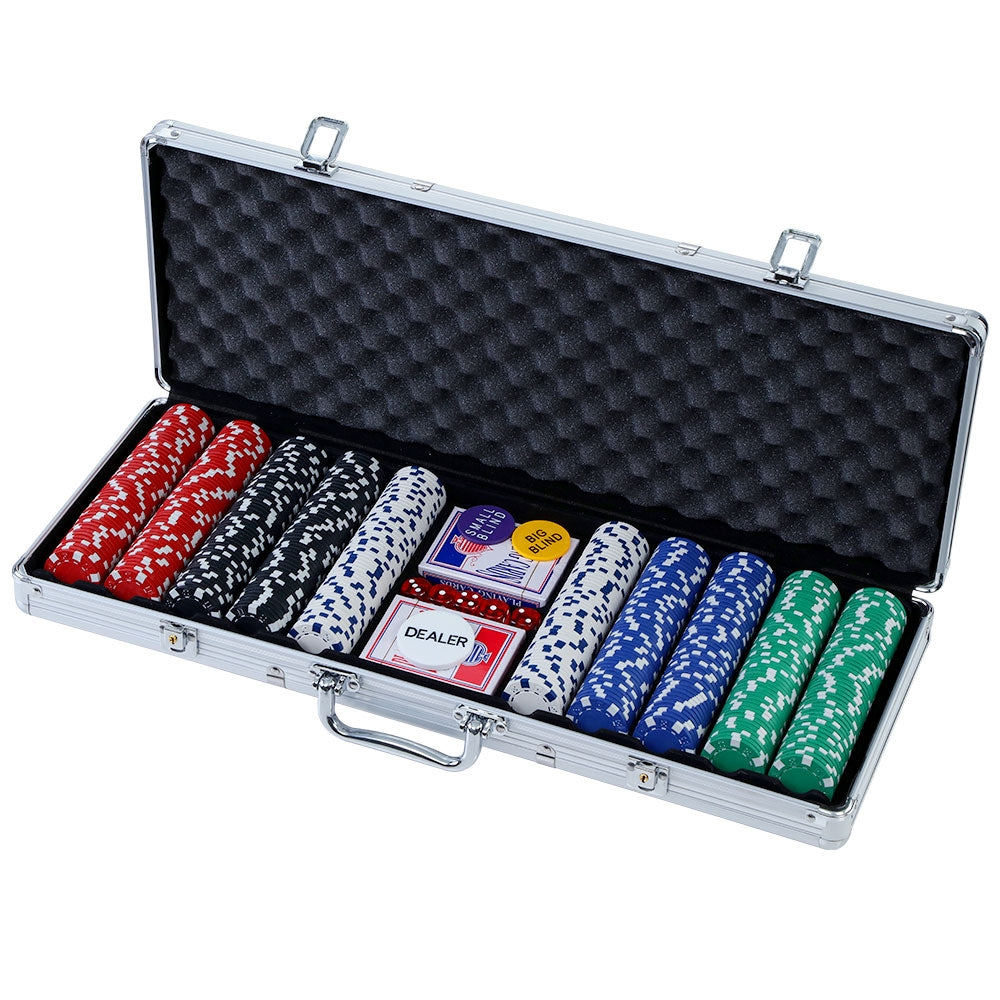 Poker Chips Set with Case, 500 Piece, showing the options available