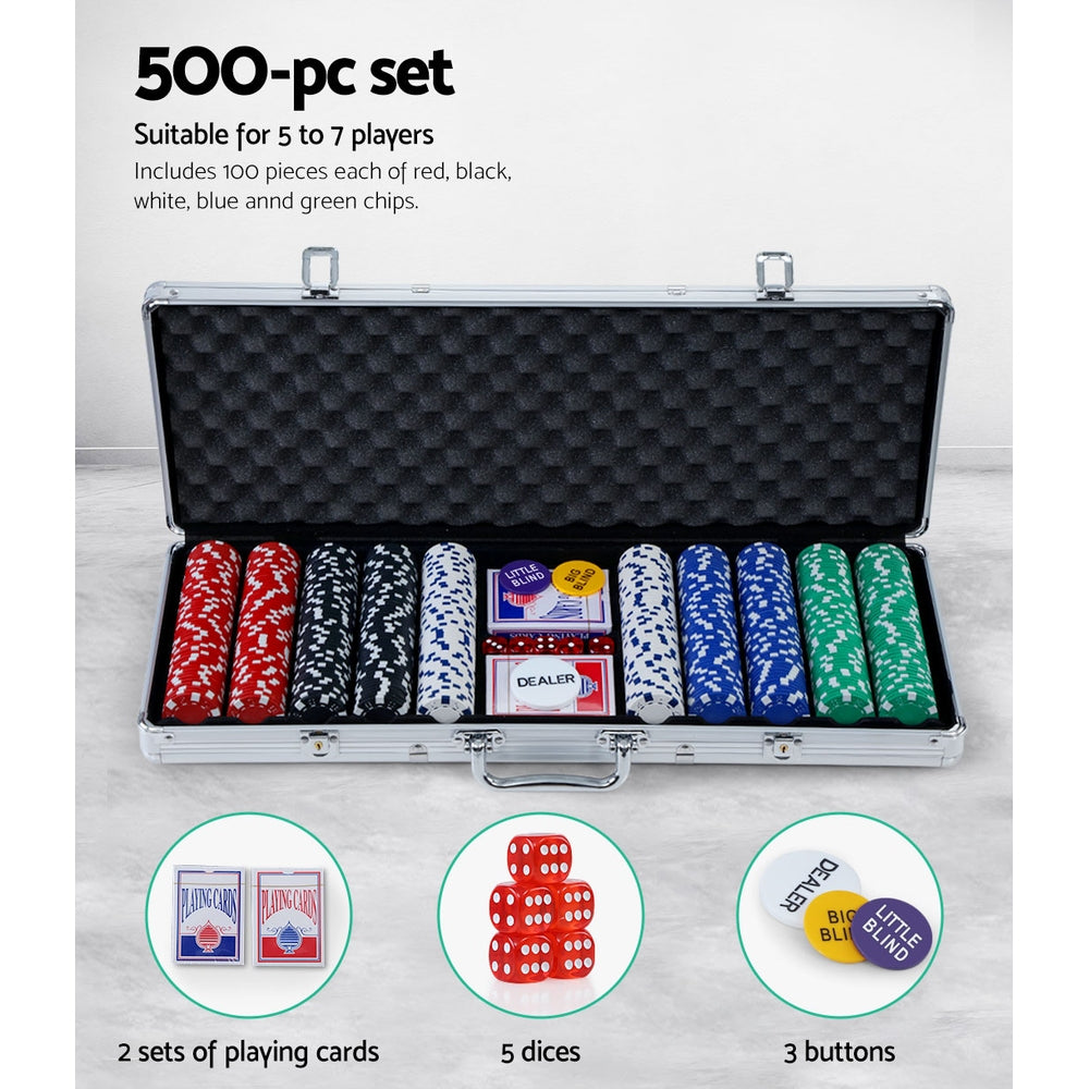 Poker Chips Set with Case, 500 Piece, photo 6 of 6