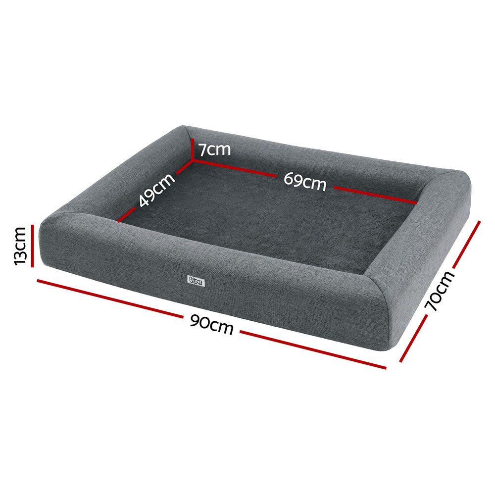 i.Pet Bed Dog Cat Large Calming Soft Sofa Cushion Egg Crate Washable