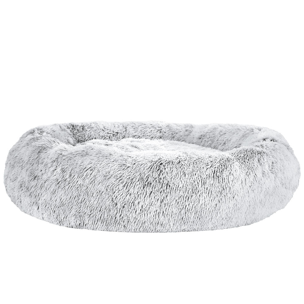 i.Pet Bed Dog Cat 110cm Calming Extra Large Soft Plush Light Charcoal