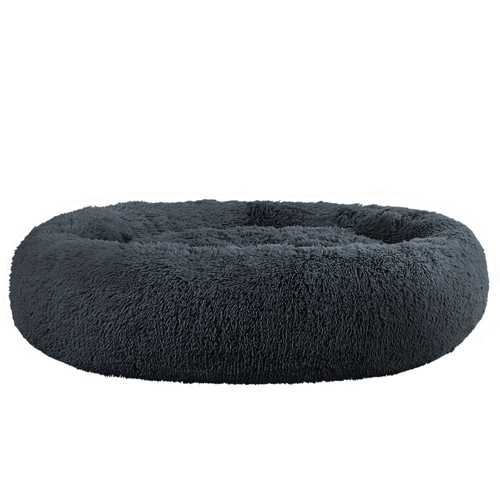 i.Pet Bed Dog Cat 110cm Calming Extra Large Soft Plush Dark Grey