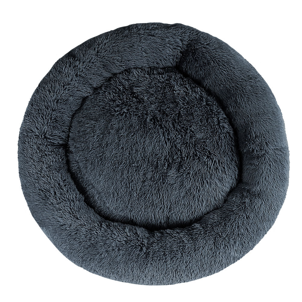 i.Pet Bed Dog Cat 110cm Calming Extra Large Soft Plush Dark Grey