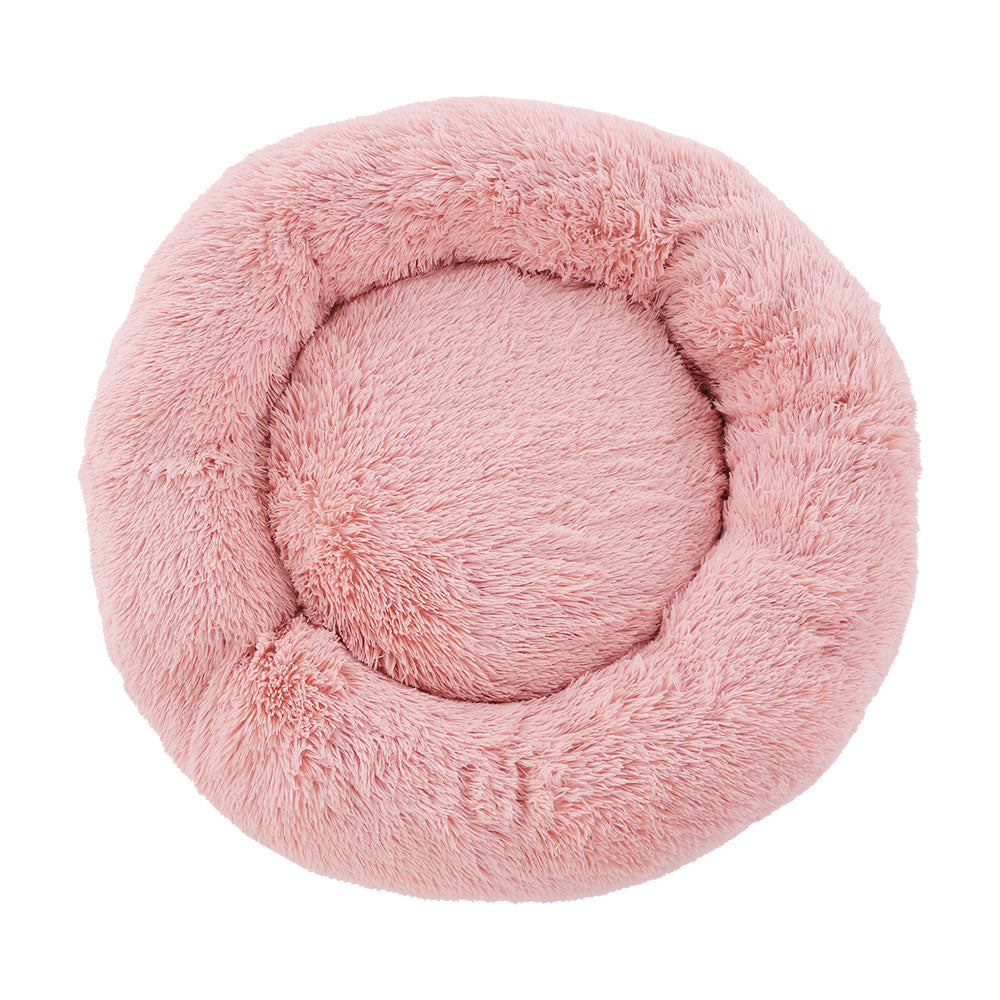i.Pet Bed Dog Cat 90cm Large Calming Soft Plush Pink