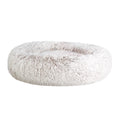 i.Pet Bed Dog Cat 90cm Large Calming Soft Plush White Brown