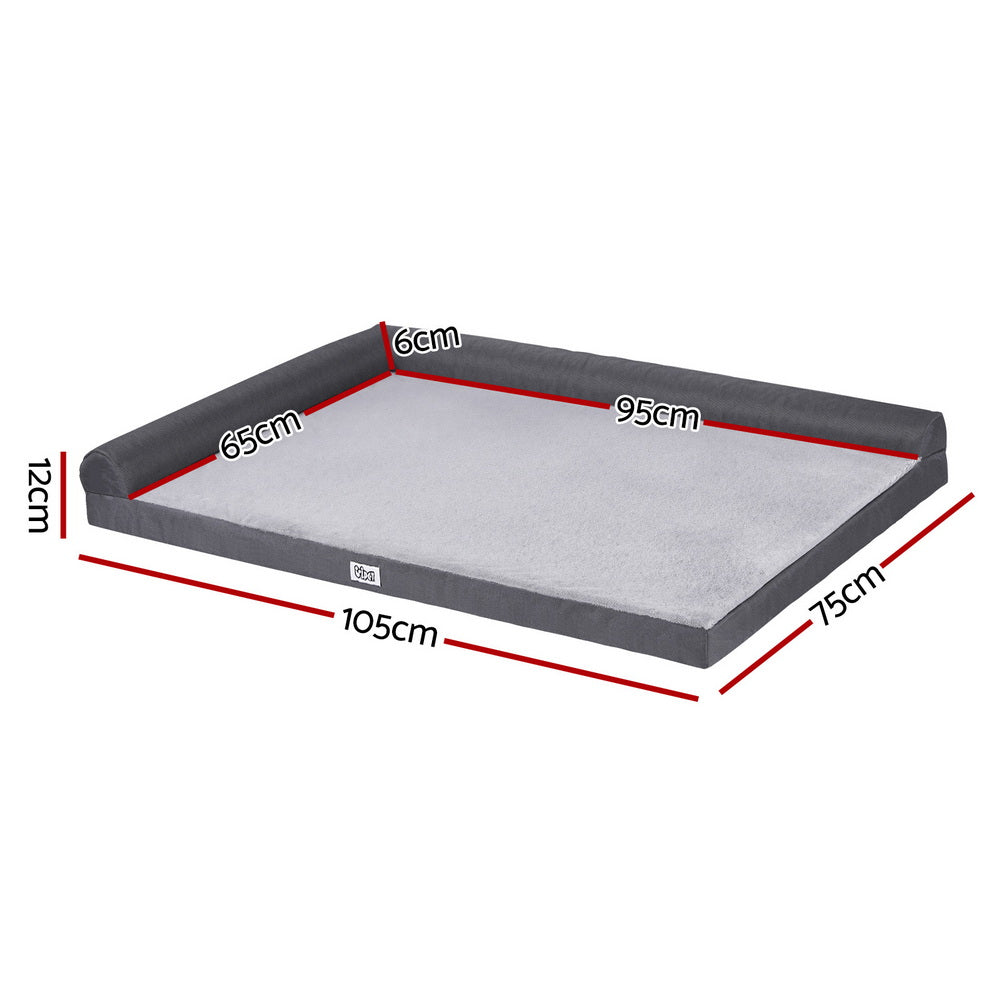 i.Pet Bed Plush Soft Cushion Egg Crate Large Sofa Platform Removable