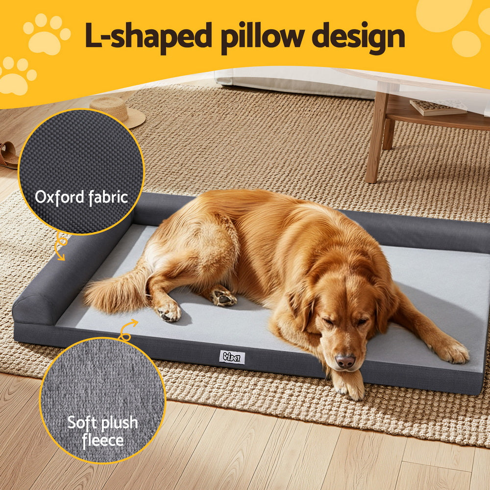 i.Pet Bed Plush Soft Cushion Egg Crate Large Sofa Platform Removable