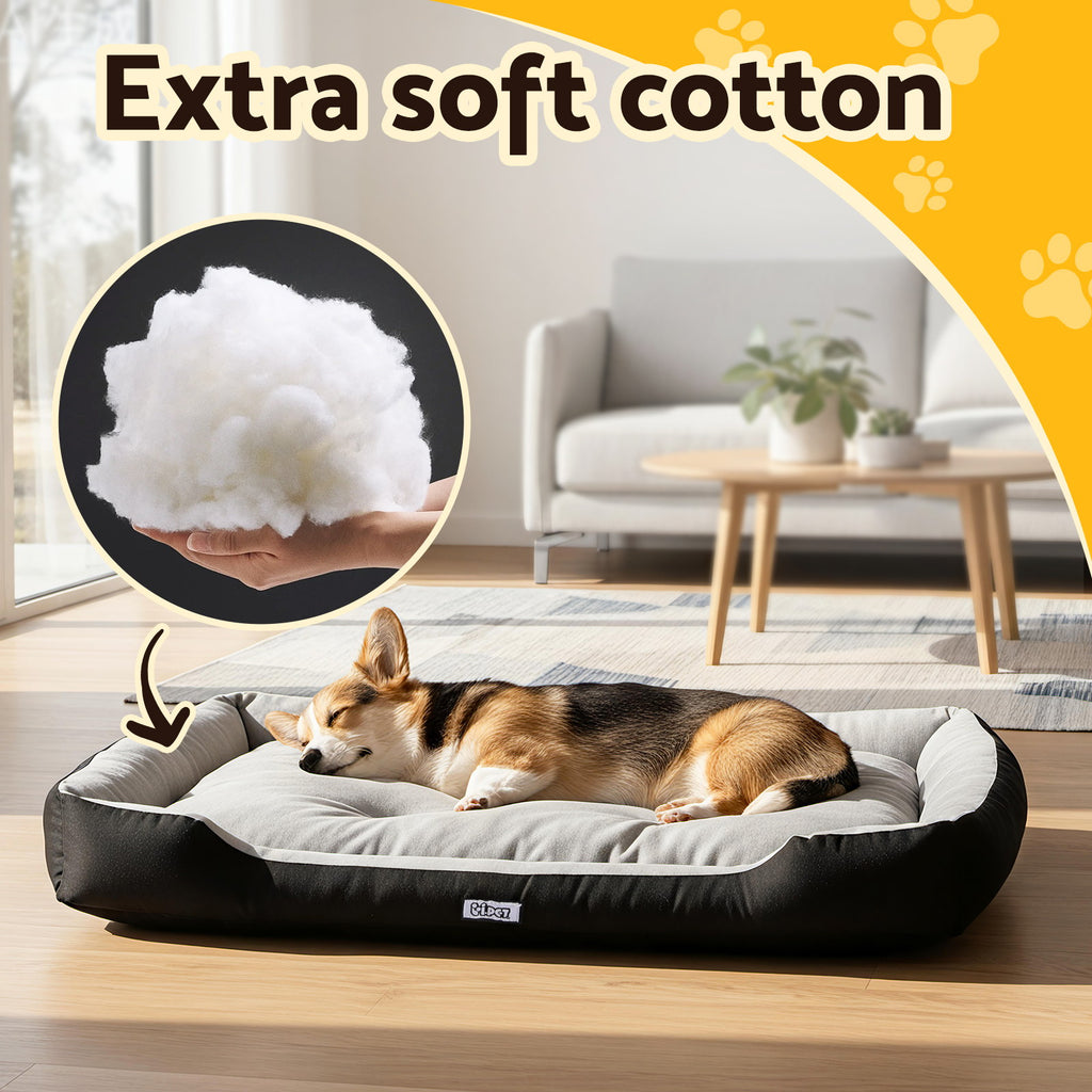 i.Pet Bed Dog Bed Soft PP Cotton Mat Sleeping Comfy Cushion Washable