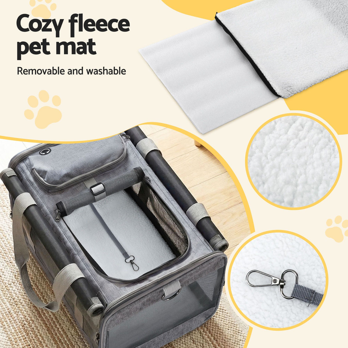 i.Pet Pet Carrier Backpack, Grey, 7.5 kg, photo 6 of 6