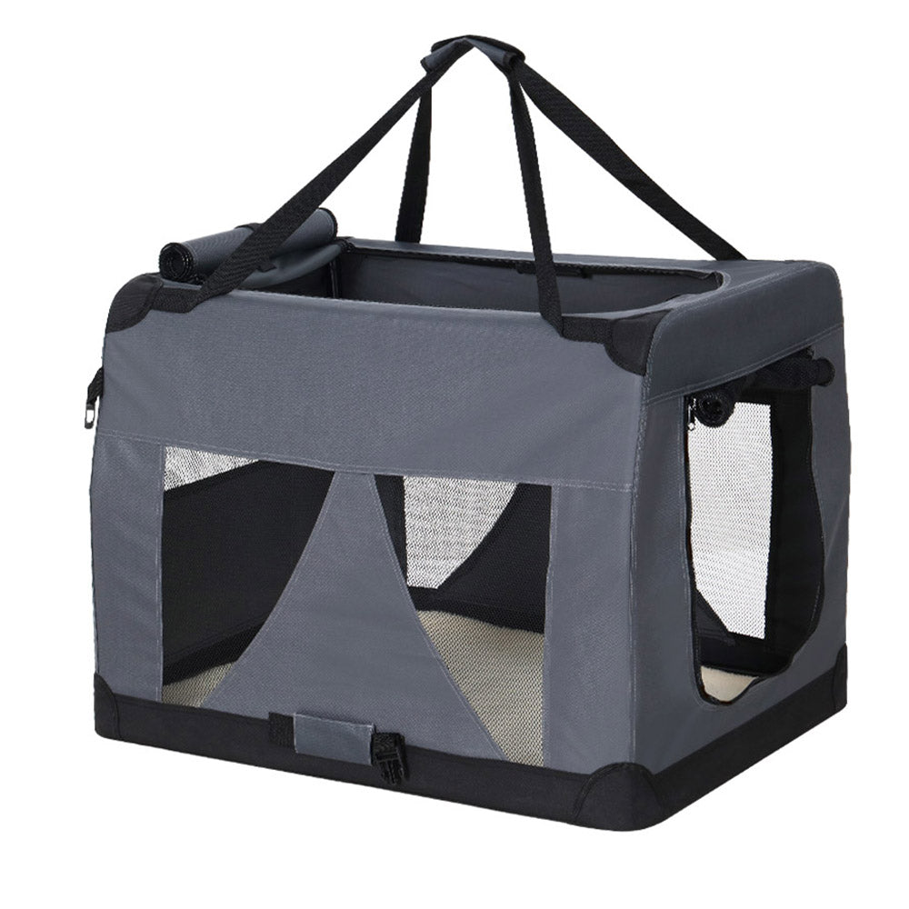 i.Pet Carrier Soft Crate Dog Cat Travel 121x80CM Portable Foldable