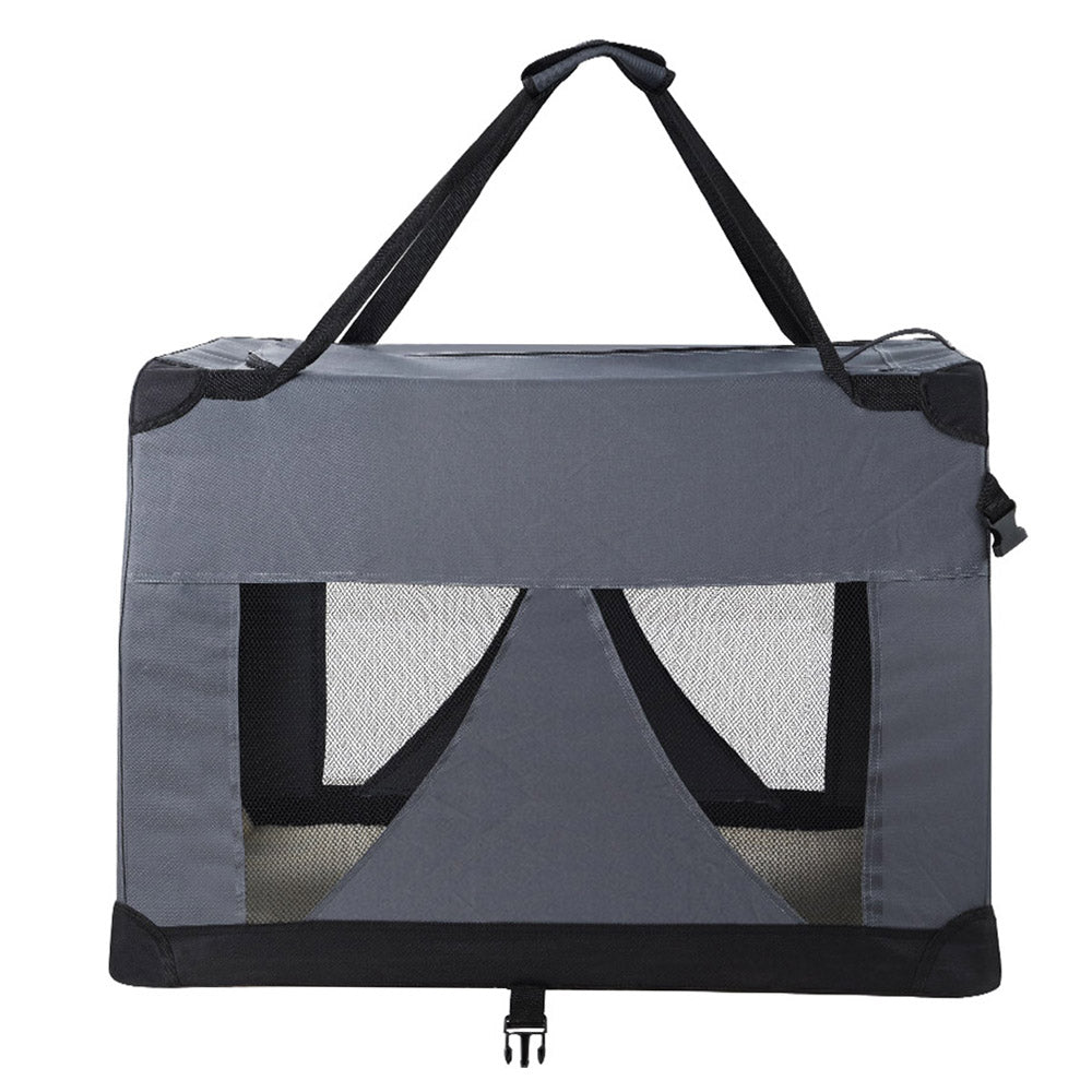i.Pet Carrier Soft Crate Dog Cat Travel 121x80CM Portable Foldable