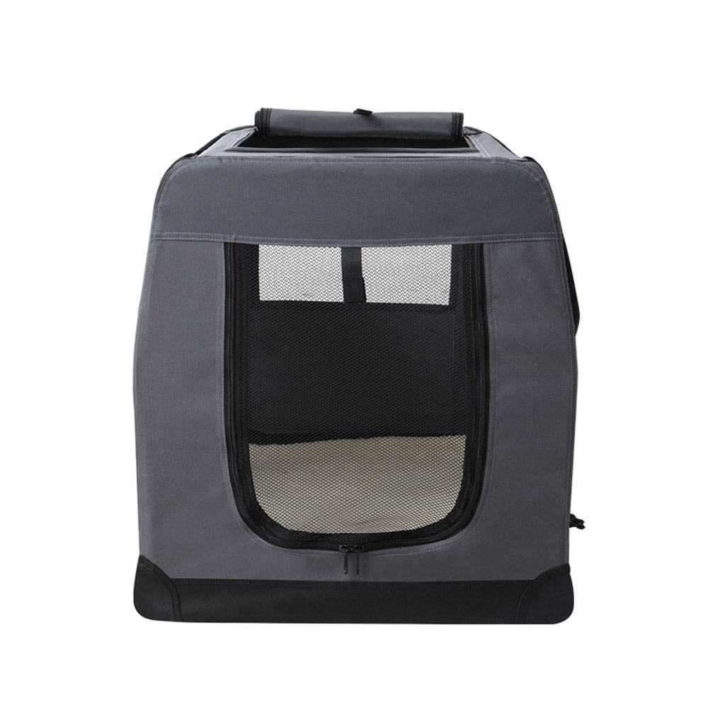 i.Pet Carrier Soft Crate Dog Cat Travel 121x80CM Portable Foldable
