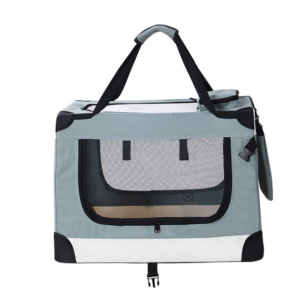 i.Pet Carrier Soft Crate Dog Cat Travel 70x52CM Portable Foldable Car