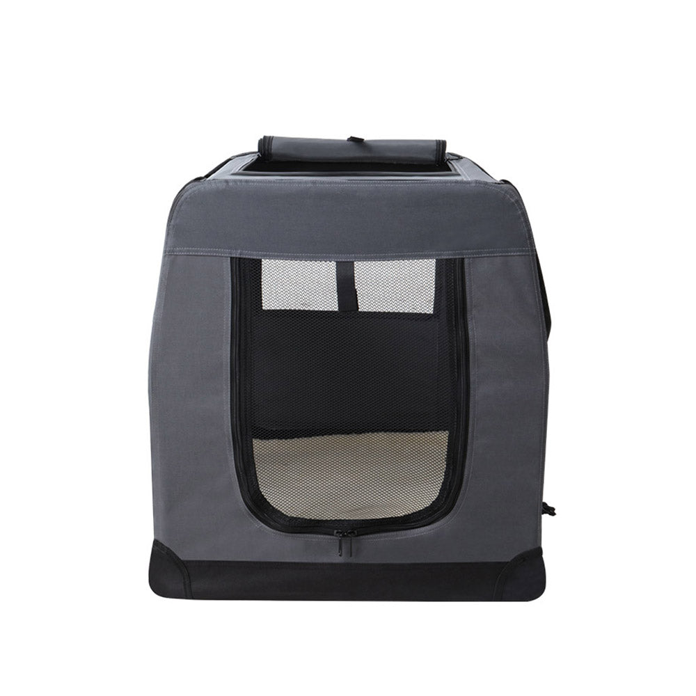 i.Pet Carrier Soft Crate Dog Cat Travel 82x58CM Portable Foldable Car