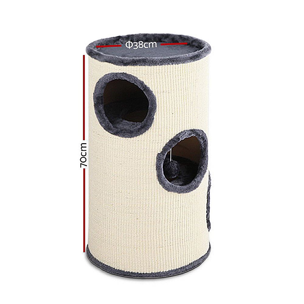 i.Pet Cat Tree 70cm Scratching Post Tower Scratcher Trees Wood Condo