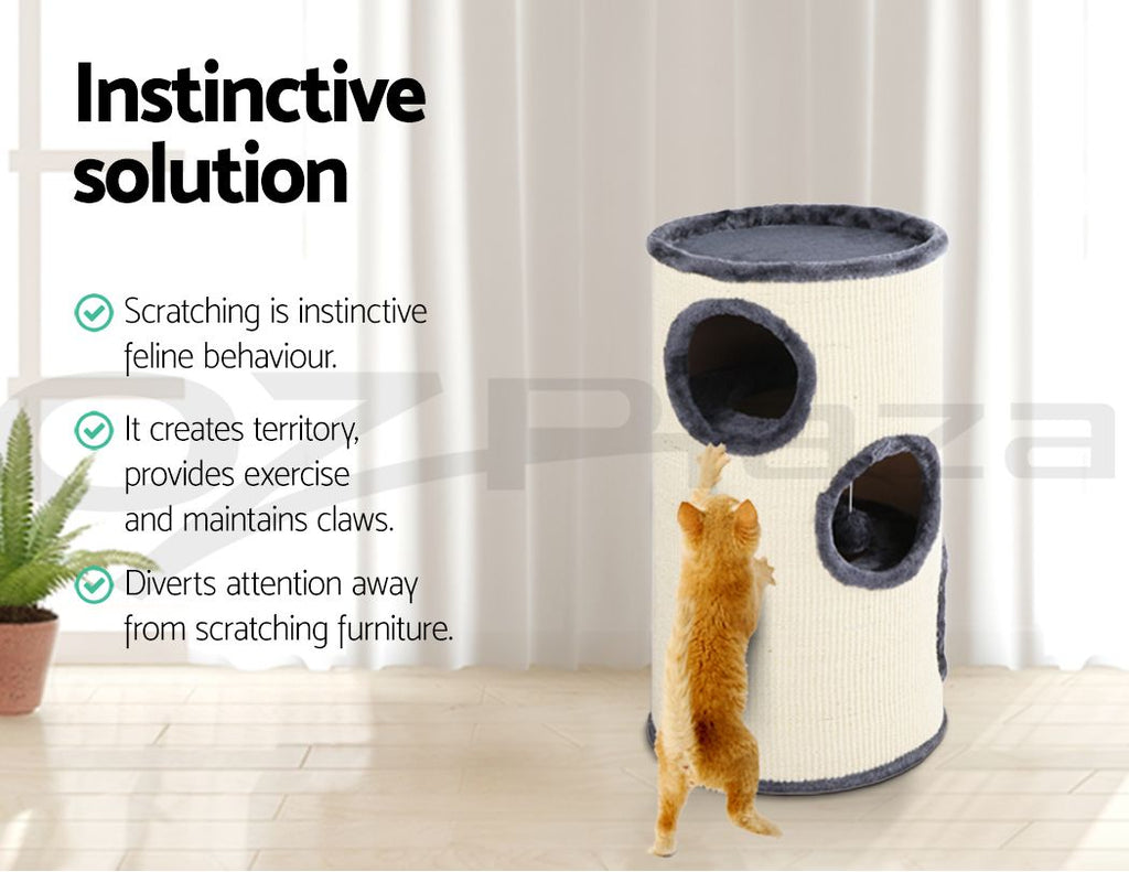 i.Pet Cat Tree 70cm Scratching Post Tower Scratcher Trees Wood Condo
