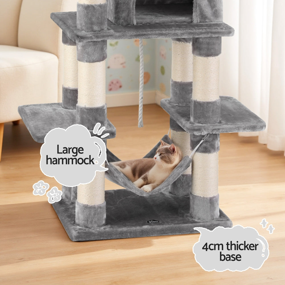 i.Pet Cat Tree 145cm Tower Scratching Post Trees Scratcher Condo