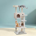 i.Pet Cat Tree 134cm Tower Scratching Post Scratcher Wood Condo House