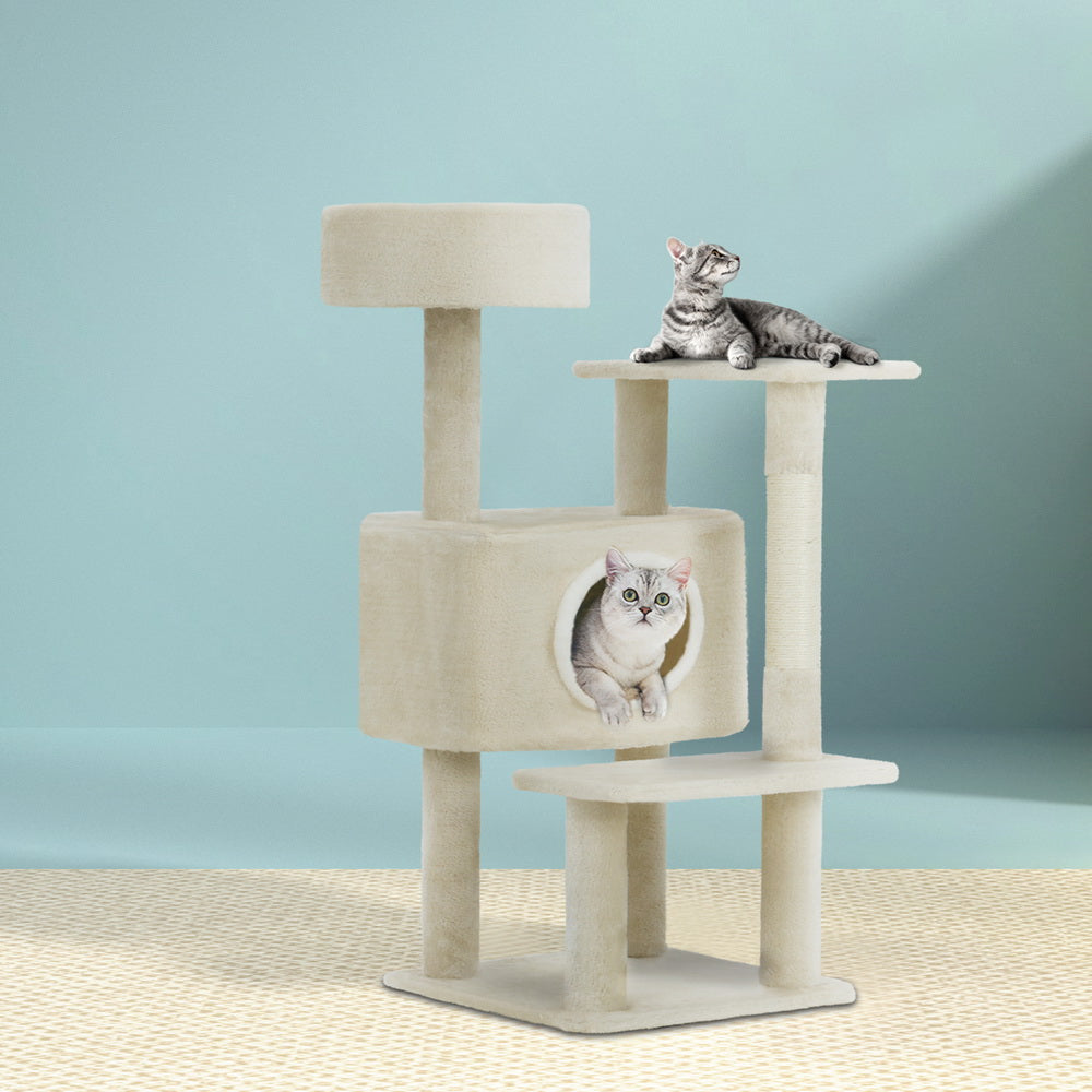 i.Pet Cat Tree 90cm Scratching Post Tower Scratcher Wood Condo House