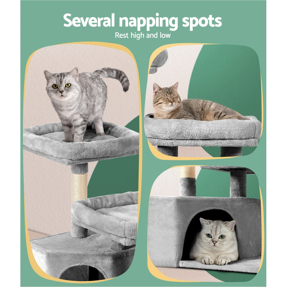i.Pet Cat Tree 69cm Scratching Post Tower Scratcher Wood Condo House