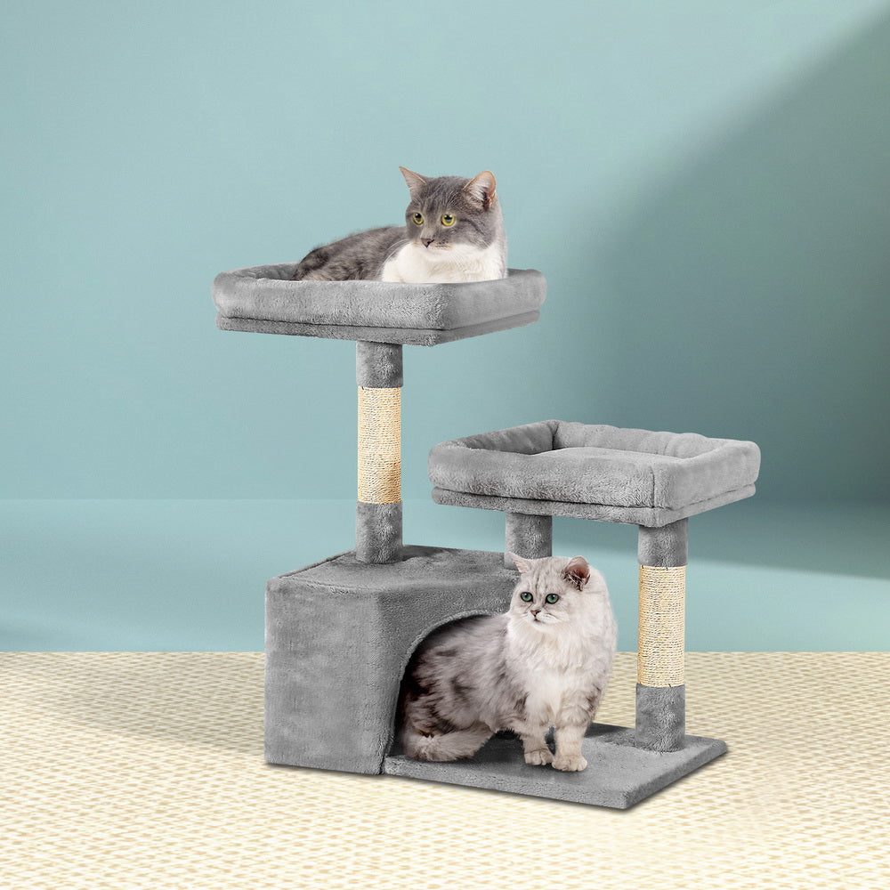 i.Pet Cat Tree 69cm Scratching Post Tower Scratcher Wood Condo House