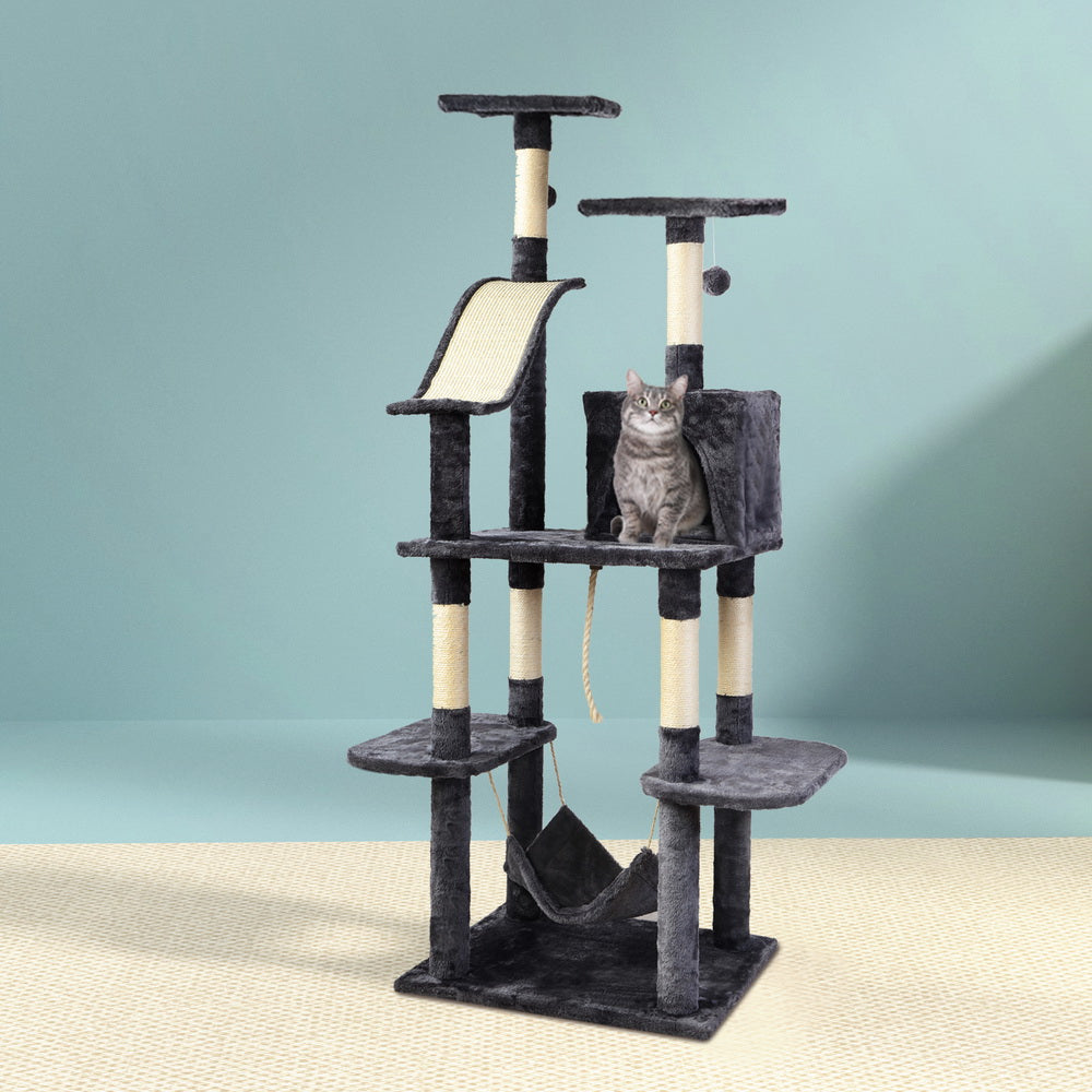i.Pet Cat Tree 171cm Tower Scratching Post Scratcher Wooden Condo