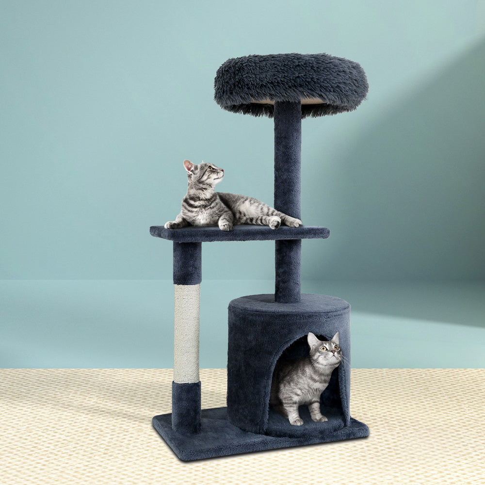 i.Pet Cat Tree 94cm Scratching Post Tower Scratcher Condo House Wood