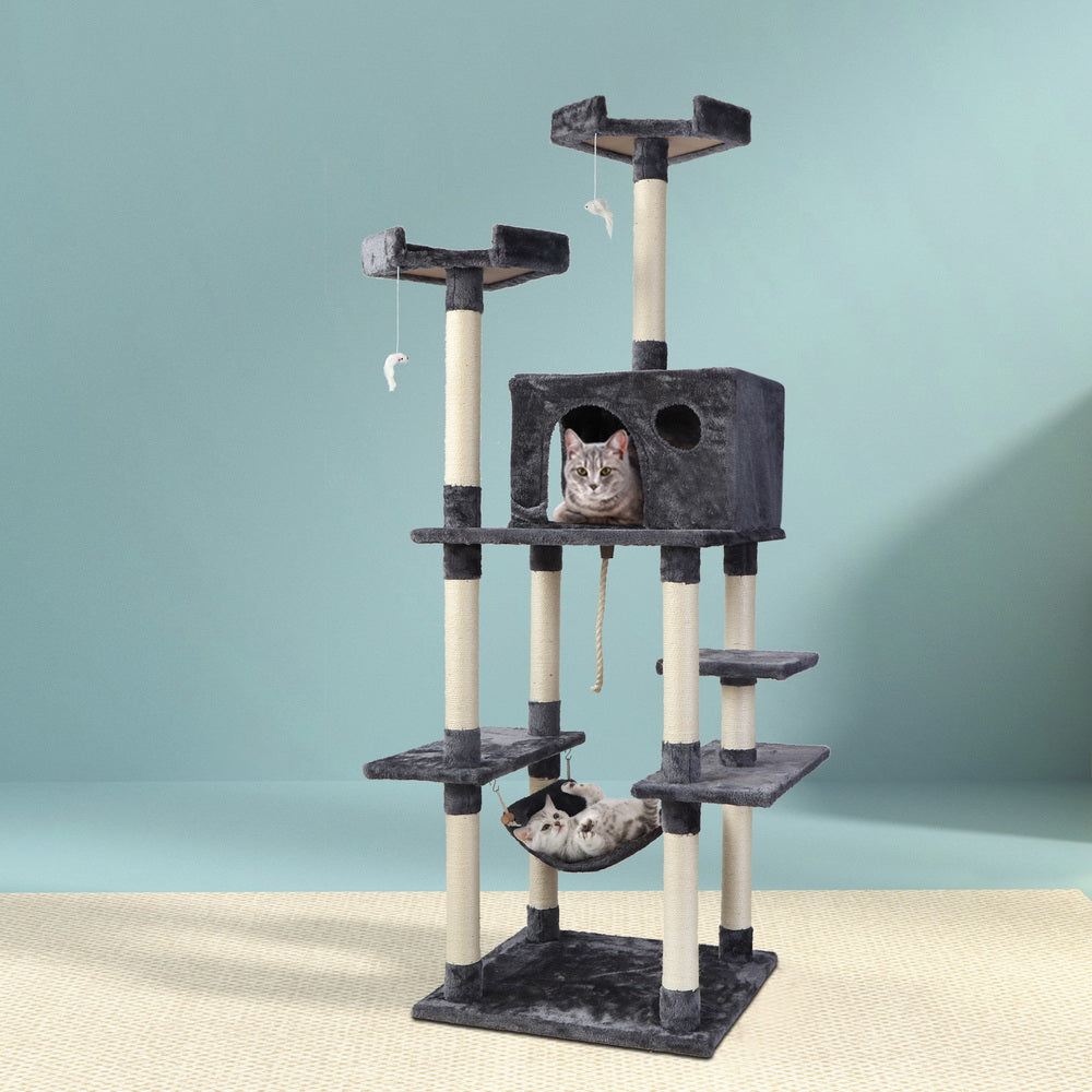 i.Pet Cat Tree 184cm Tower Scratching Post Scratcher Wood Trees Condo