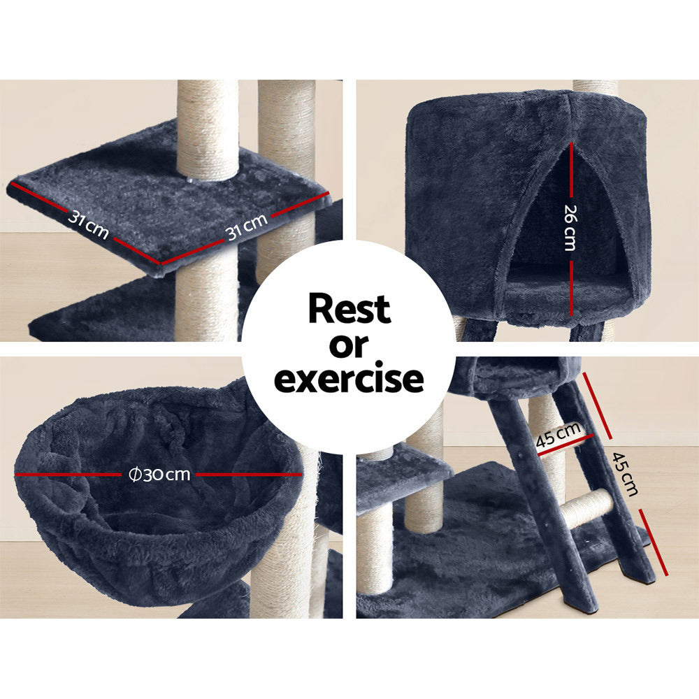 i.Pet Cat Tree 244cm Tower Scratching Post Scratcher Trees Condo