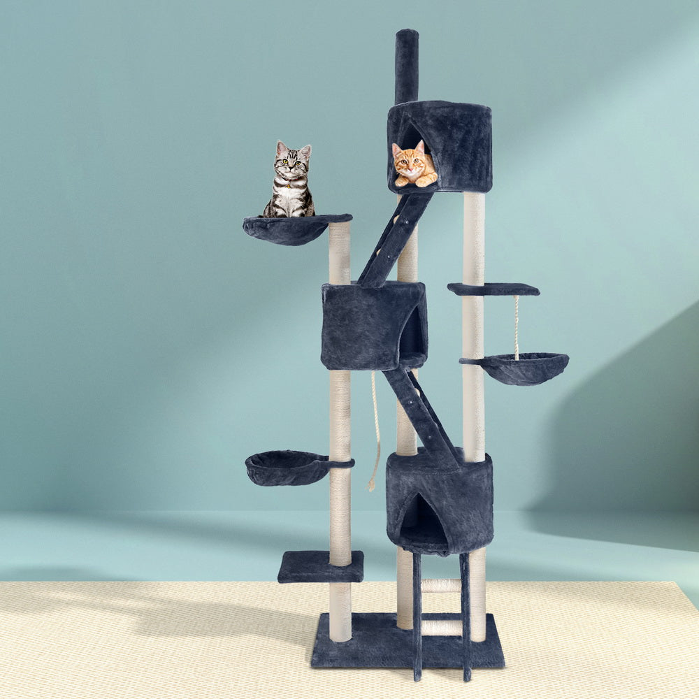 i.Pet Cat Tree 244cm Tower Scratching Post Scratcher Trees Condo