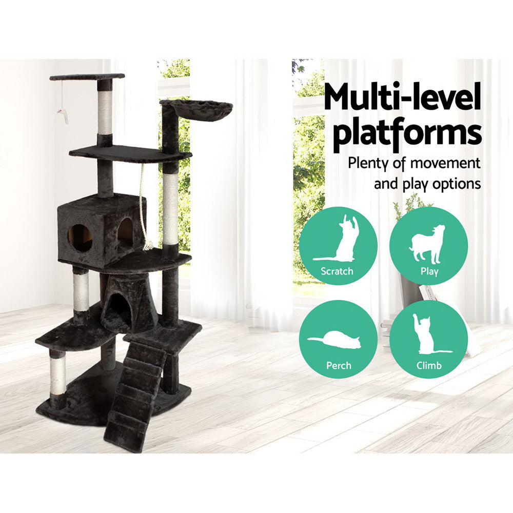 i.Pet Cat Tree 193cm Tower Scratching Post Scratcher Condo House
