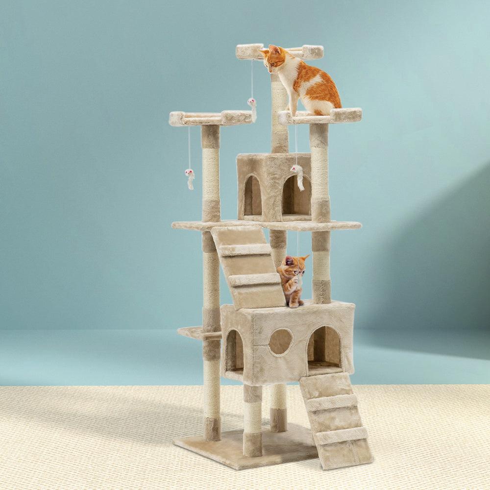 i.Pet Cat Tree 180cm Tower Scratching Post Scratcher Wood Condo House