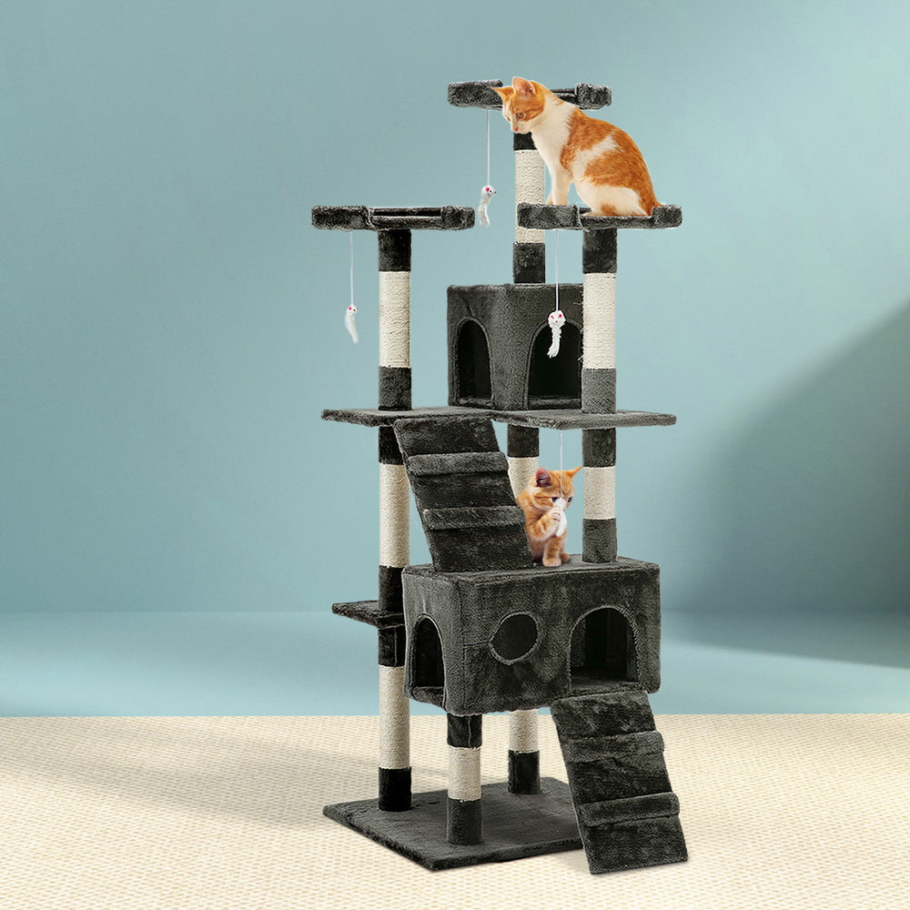 i.Pet Cat Tree 180cm Tower Scratching Post Scratcher Wood Condo House
