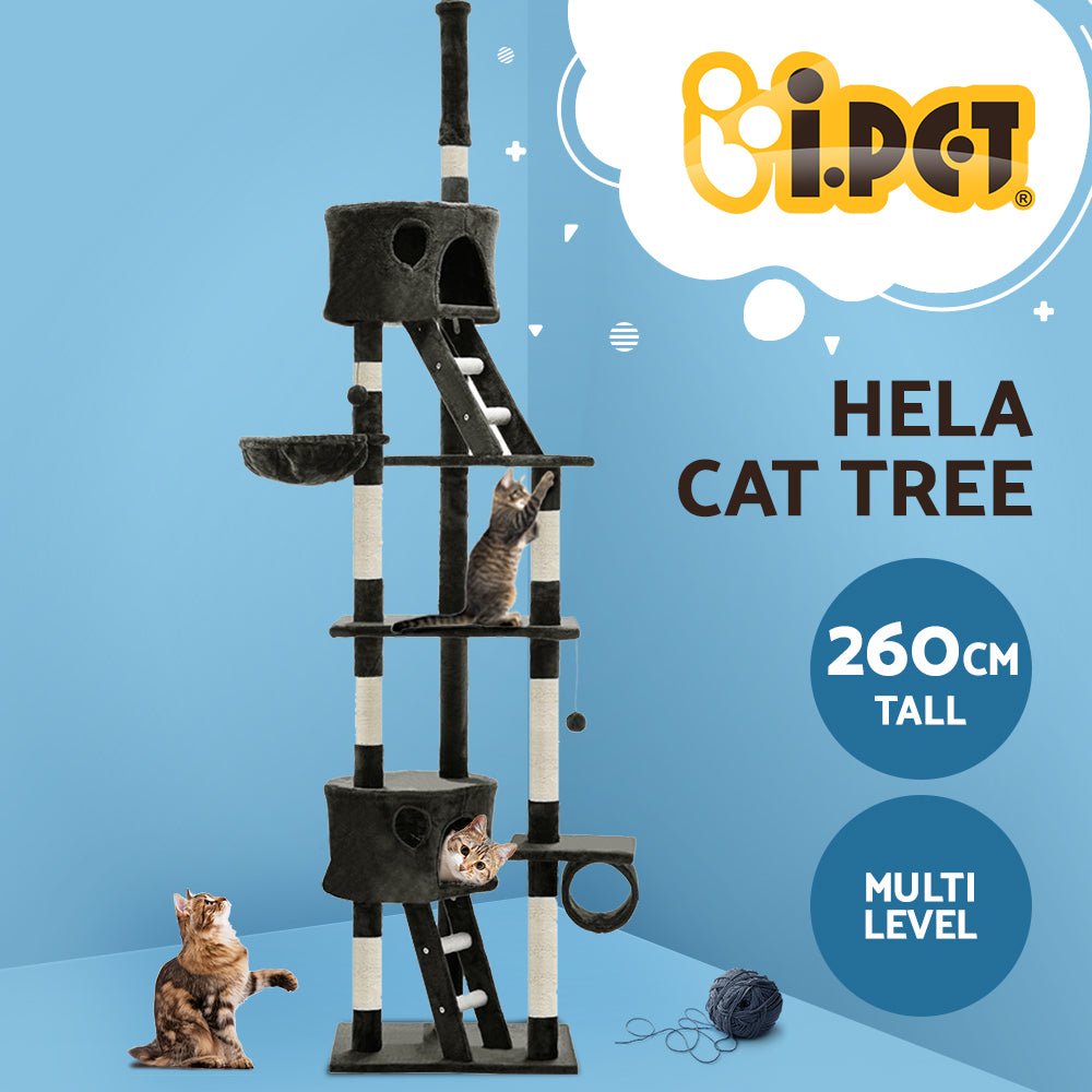 i.Pet Cat Tree 260cm Tower Scratching Post Scratcher Condo House
