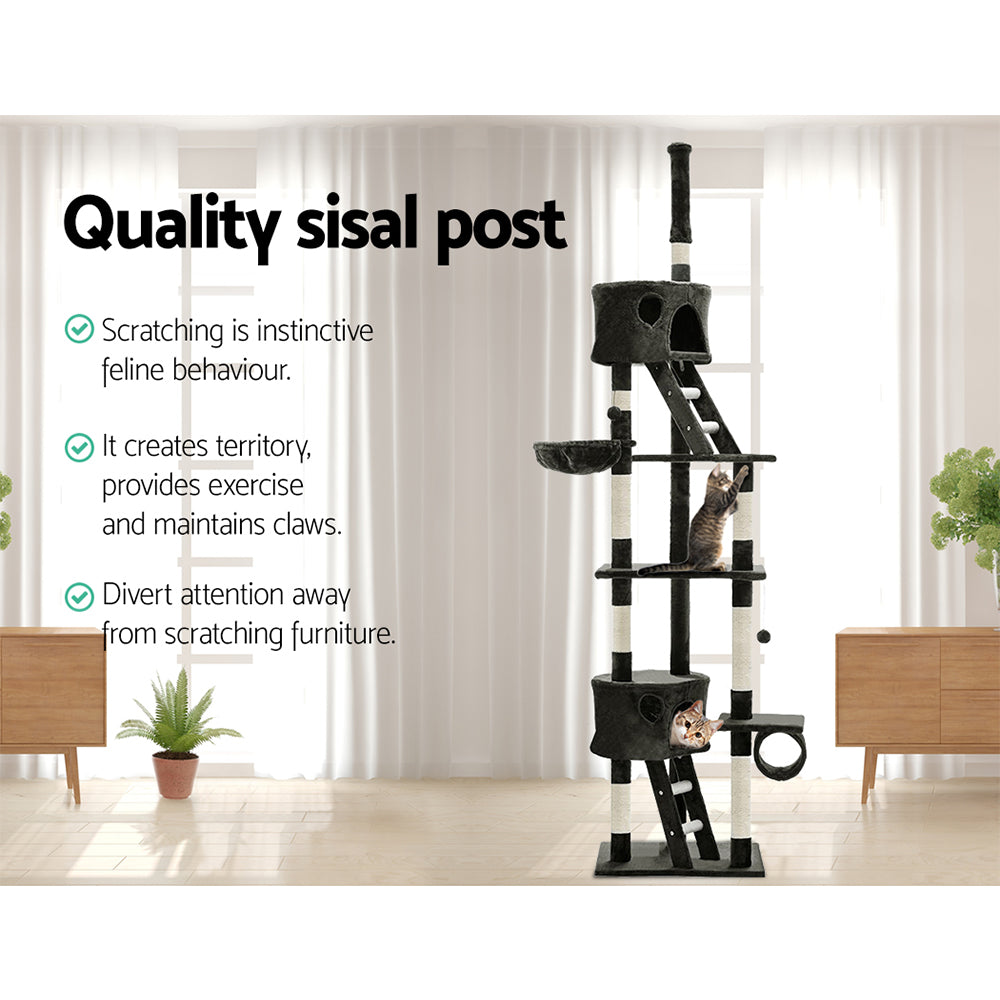 i.Pet Cat Tree 260cm Tower Scratching Post Scratcher Condo House
