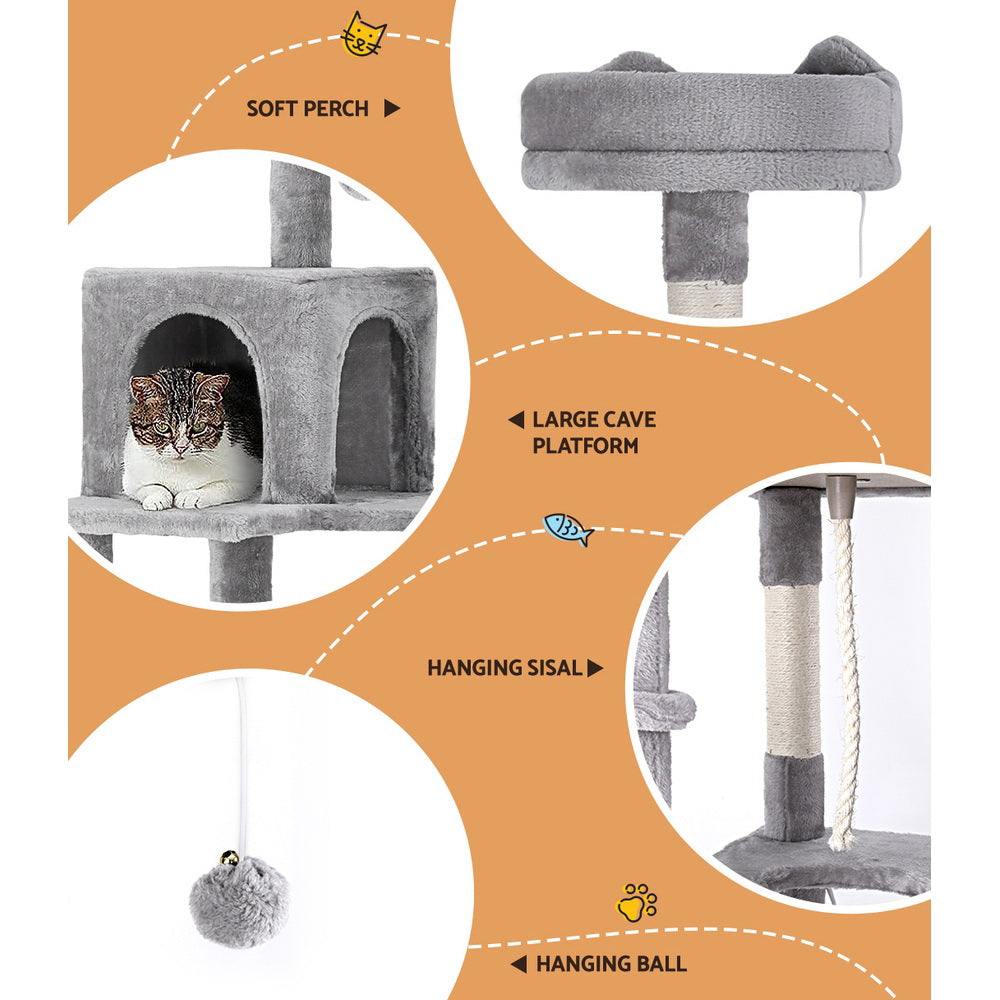 i.Pet Cat Tree Tower Scratching Post Scratcher 161cm Condo House