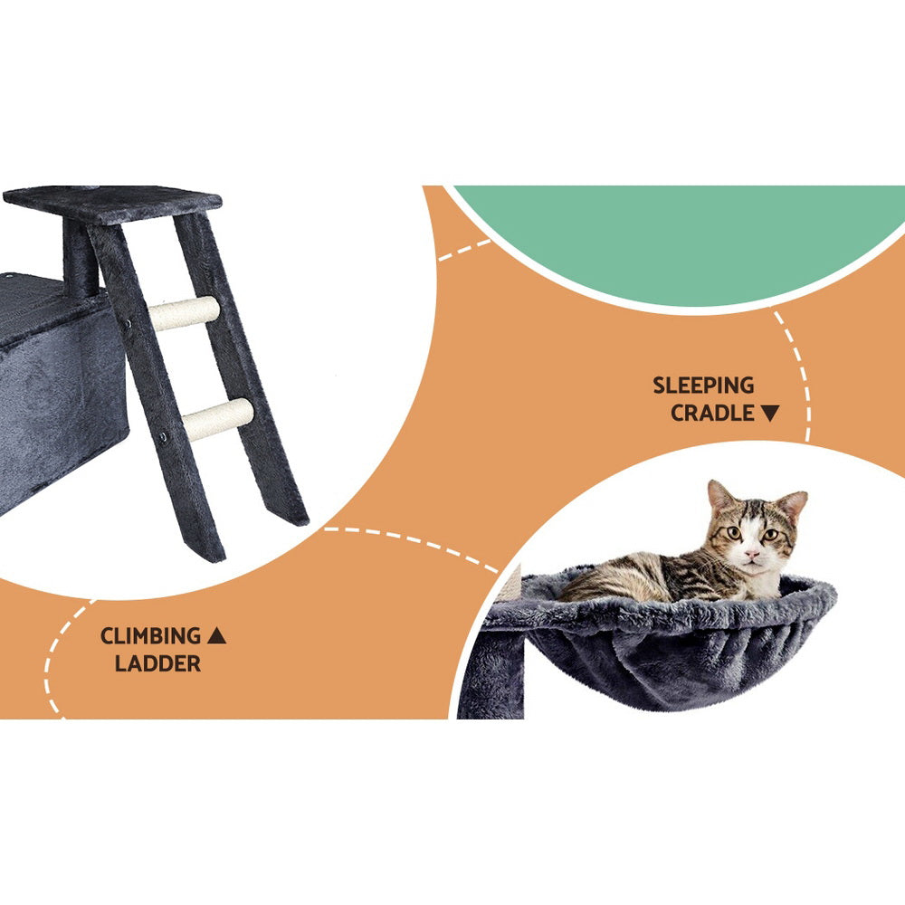 i.Pet Cat Tree Tower Scratching Post Scratcher 138cm Trees Condo