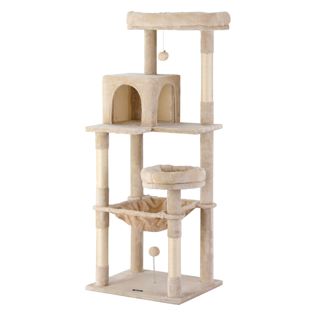 i.Pet Cat Tree 143cm Tower Scratching Post Trees Scratcher Condo