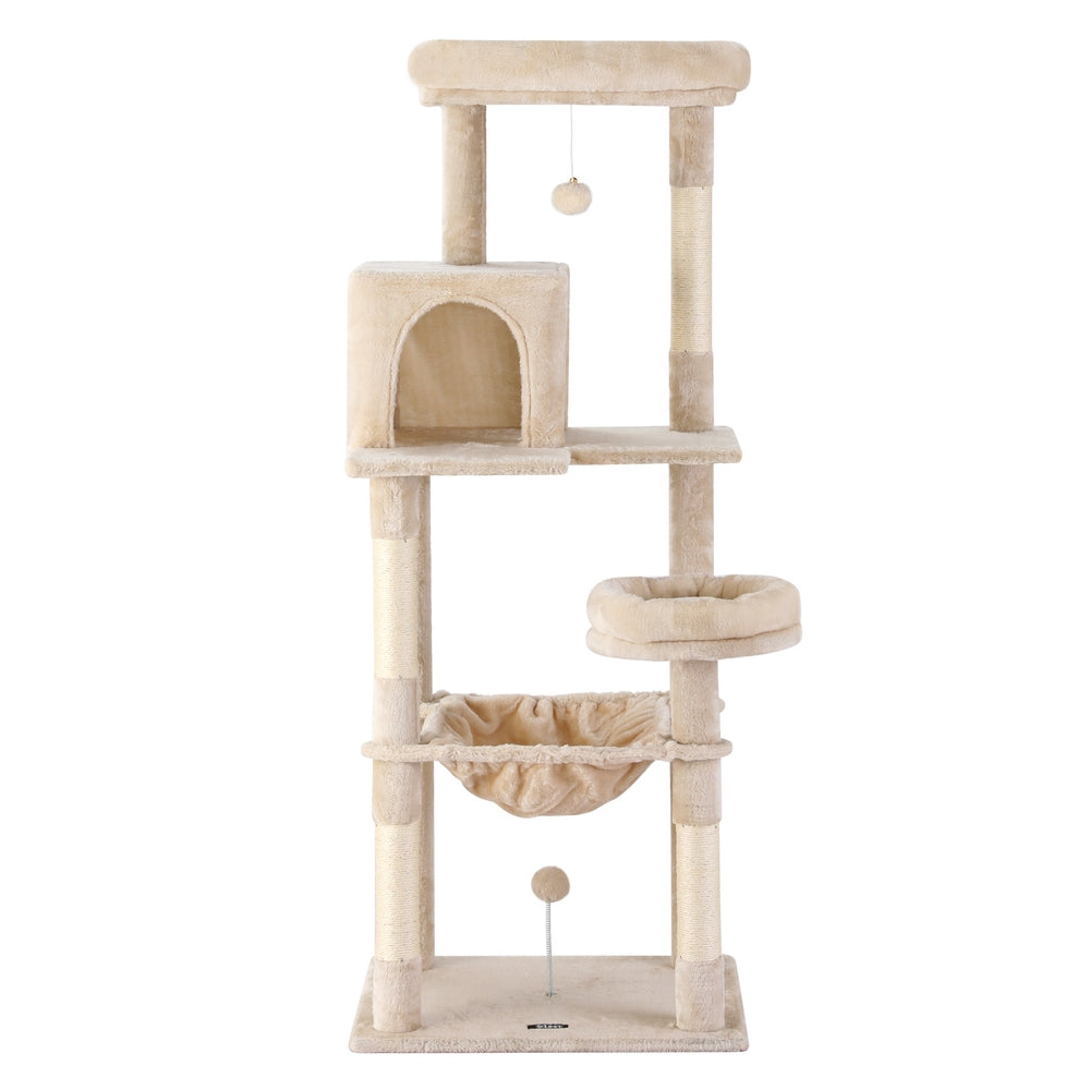 i.Pet Cat Tree 143cm Tower Scratching Post Trees Scratcher Condo