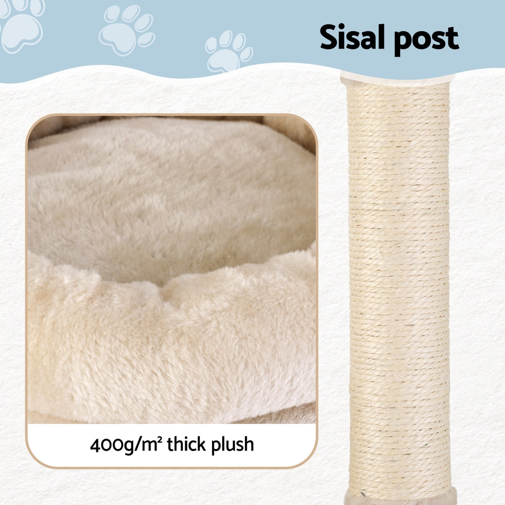 i.Pet Cat Tree 143cm Tower Scratching Post Trees Scratcher Condo