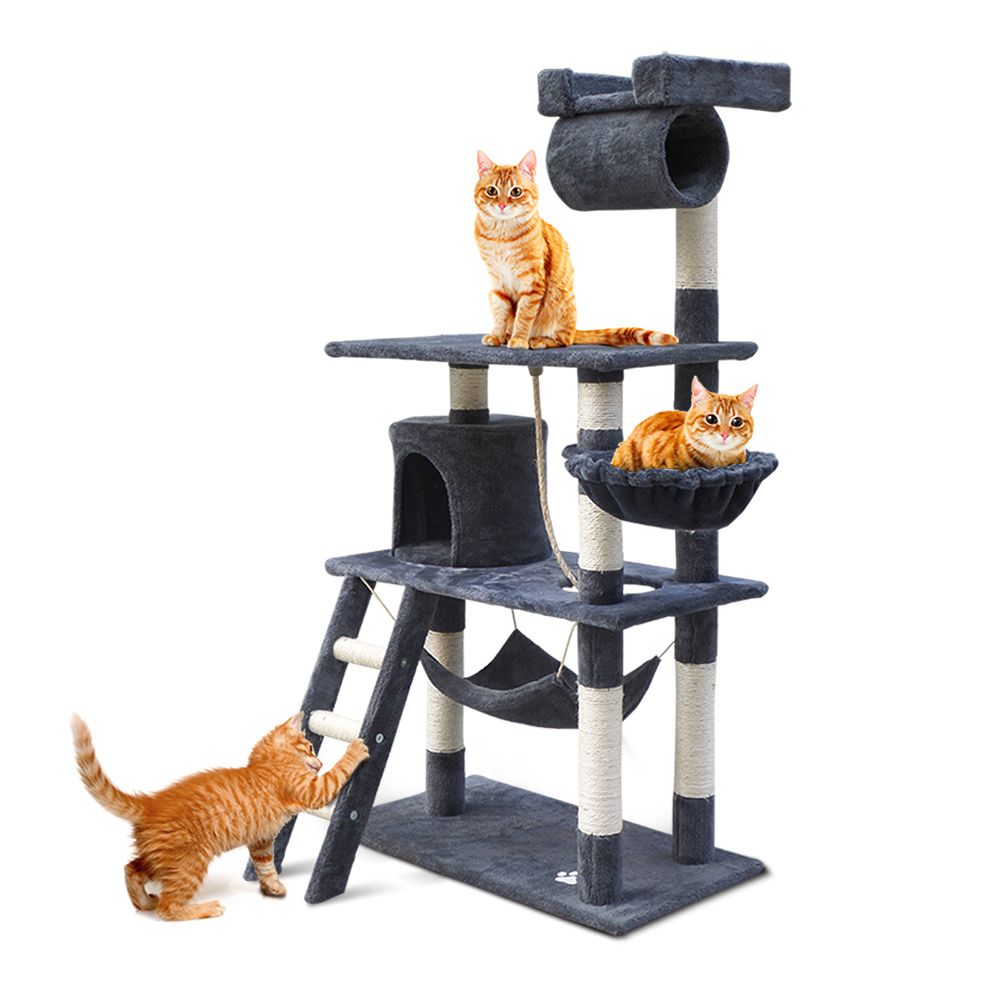 i.Pet Cat Tree 141cm Tower Scratching Post Scratcher Condo Wood House