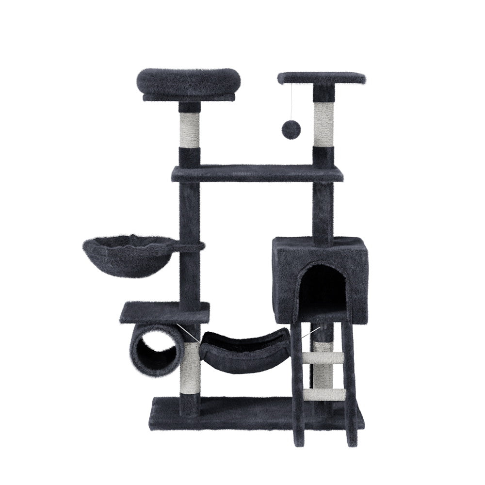 i.Pet Cat Tree 144cm Tower Scratching Post Scratcher Wood Condo Toys