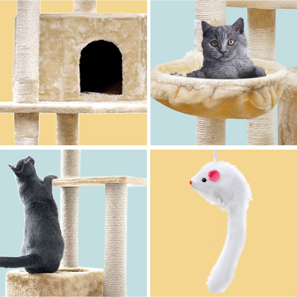 i.Pet Cat Tree 203cm Tower Scratching Post Scratcher Condo Trees