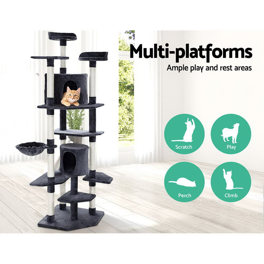 i.Pet Cat Tree 203cm Tower Scratching Post Scratcher Condo Trees