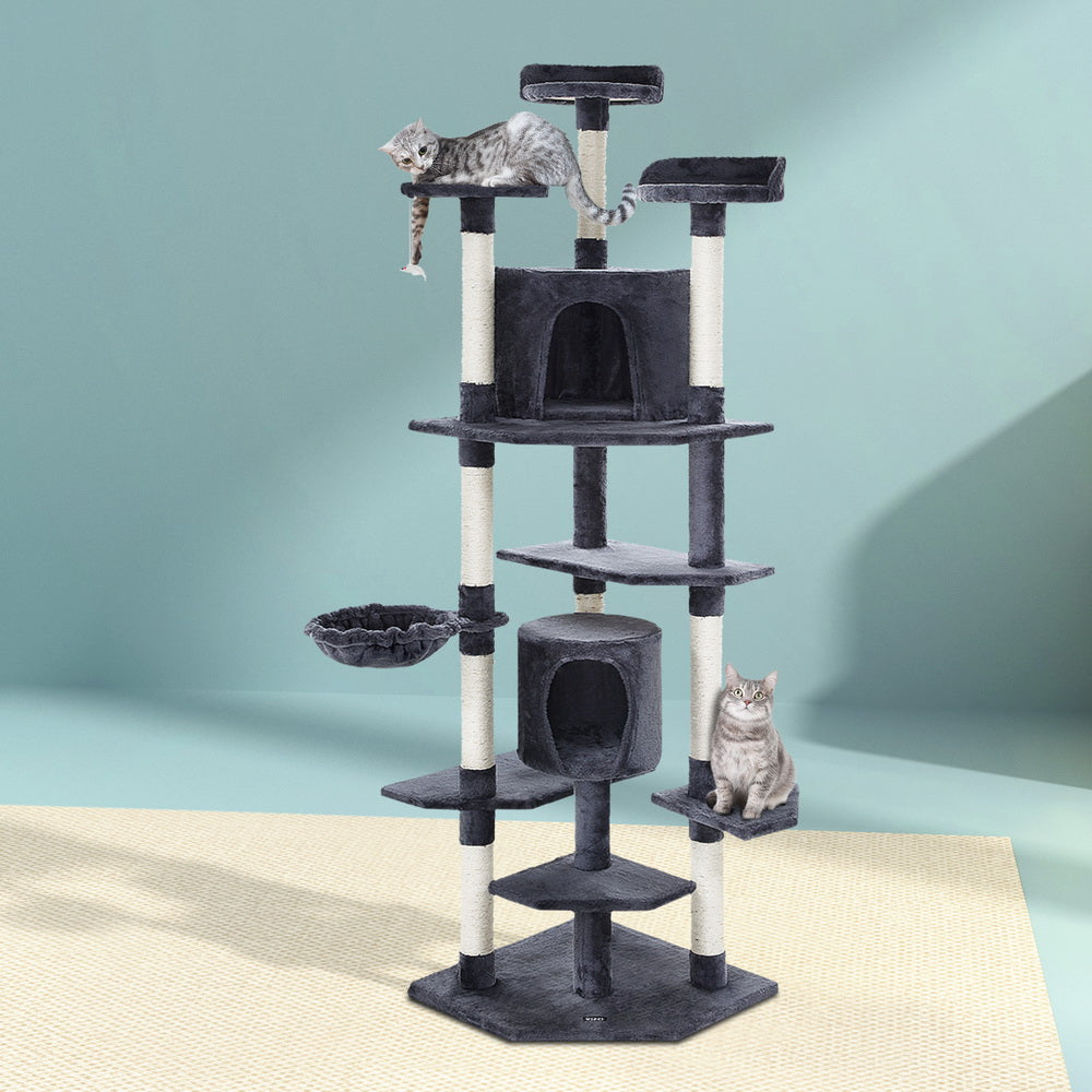 i.Pet Cat Tree 203cm Tower Scratching Post Scratcher Condo Trees