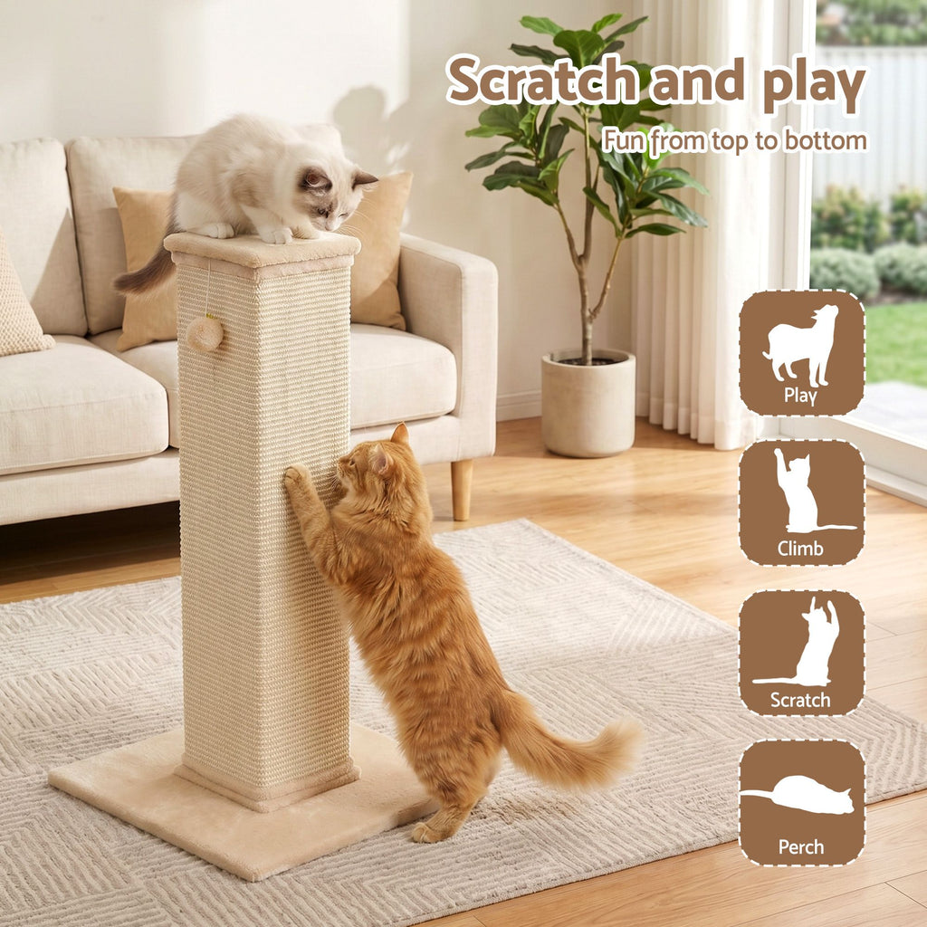 i.Pet Cat Tree 89cm Scratching Post Tower Scratcher Wood Condo Bed