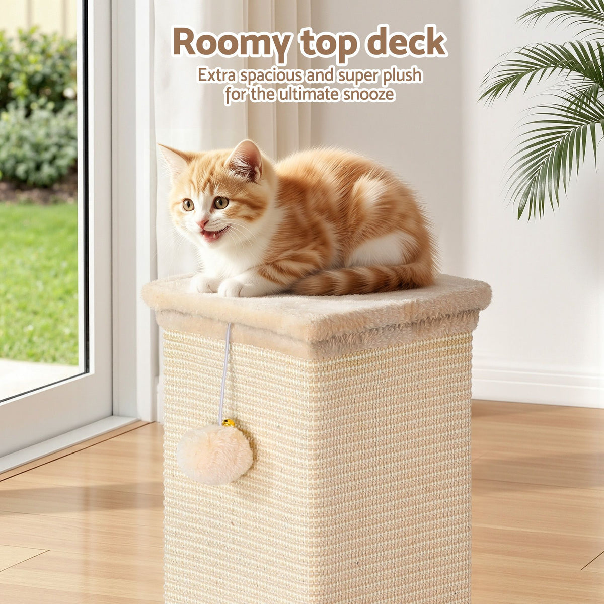i.Pet Cat Tree 89cm Scratching Post Tower Scratcher Wood Condo Bed